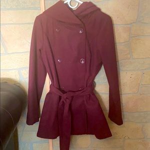 Small Burgundy winter coat